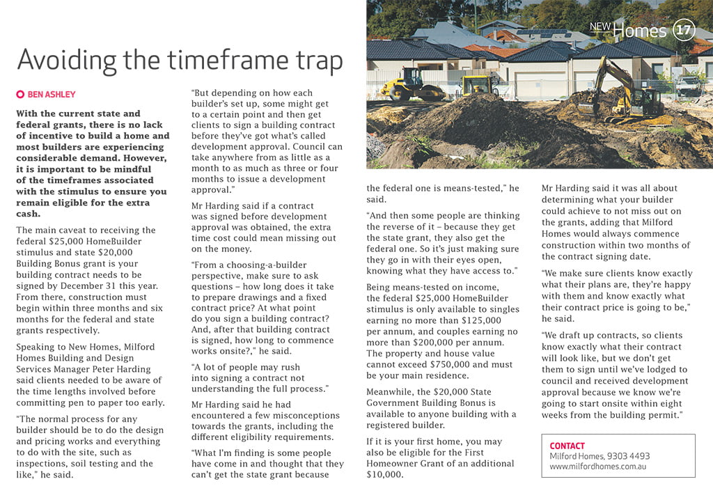 Avoiding the timeframe trap